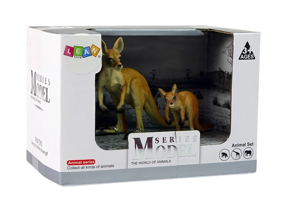 Set 2 figurice klokana s mladuncem - Životinje svijeta_3