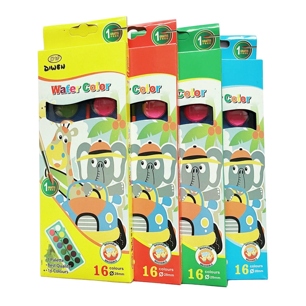 Set akvarelnih boja za školu s kistom, 16 boja_3