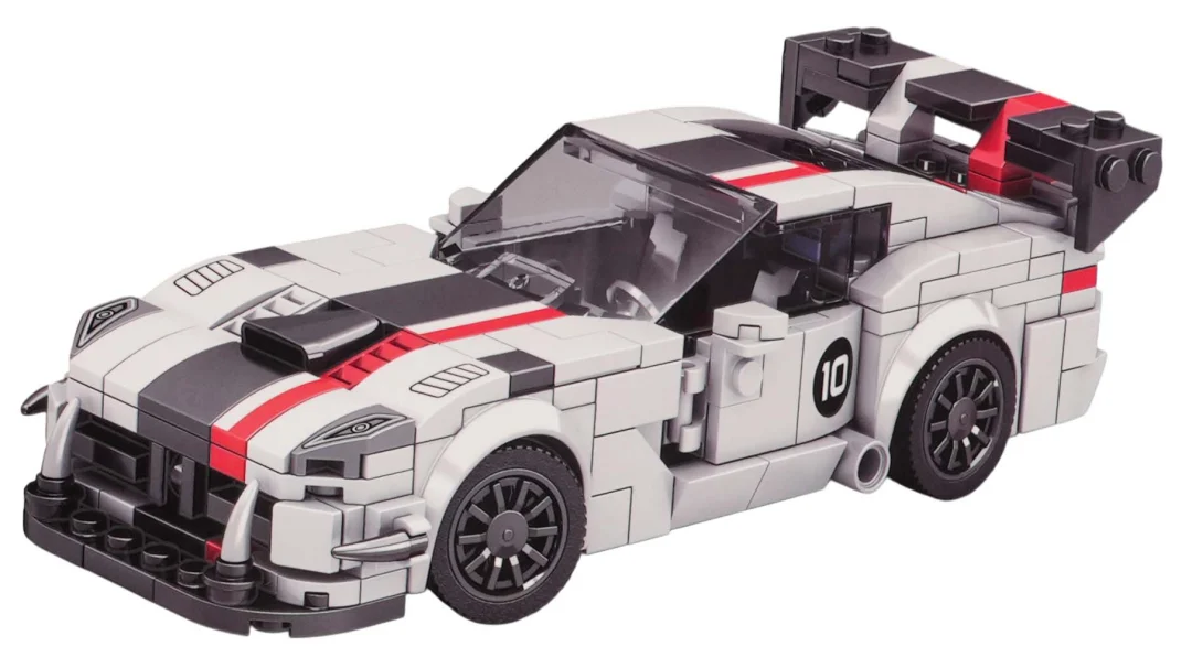 Set bijelih kockica sportski automobil Viper, 419 dijelova_2