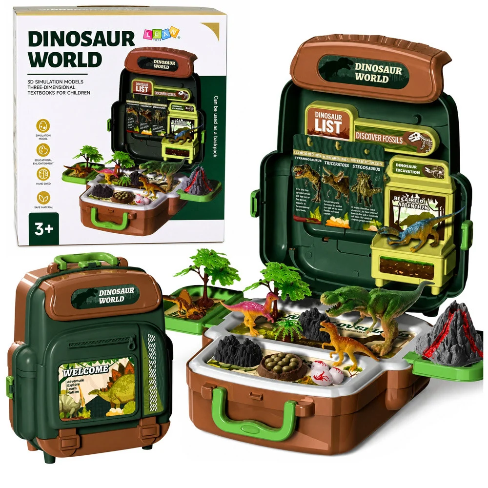 Set dinosaura u ruksaku-koferu s karticama 30 kom_1