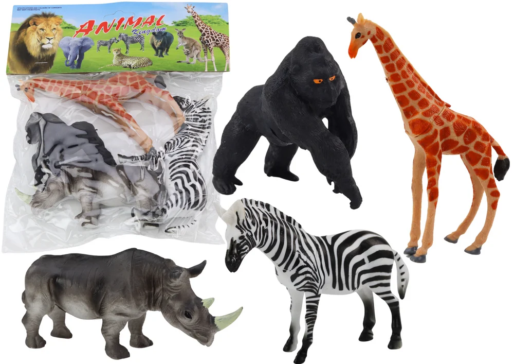 Set figurica afričkih životinja 4 dijela_1