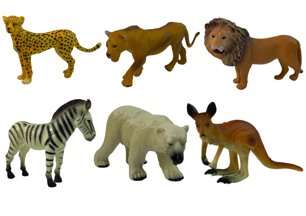 Set figurica divljih životinja klokan i zebra_2