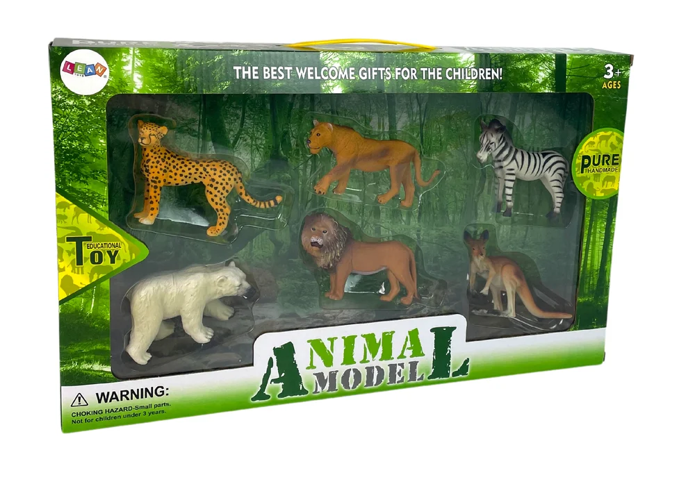 Set figurica divljih životinja klokan i zebra_3