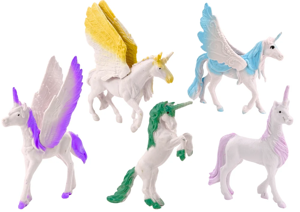 Set figurica jednoroga Pegaza Bijela magija 6 kom_2
