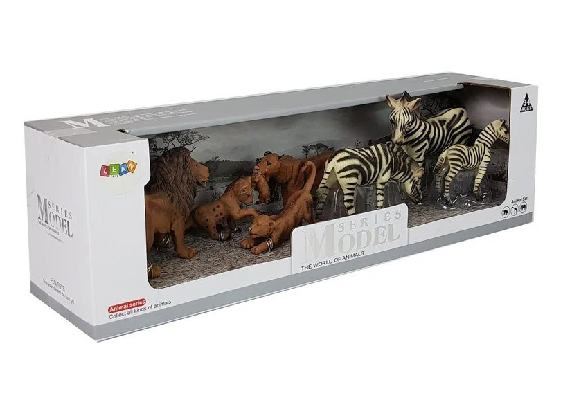 Set figurica lavovi i zebre Afrika 7 kom_2