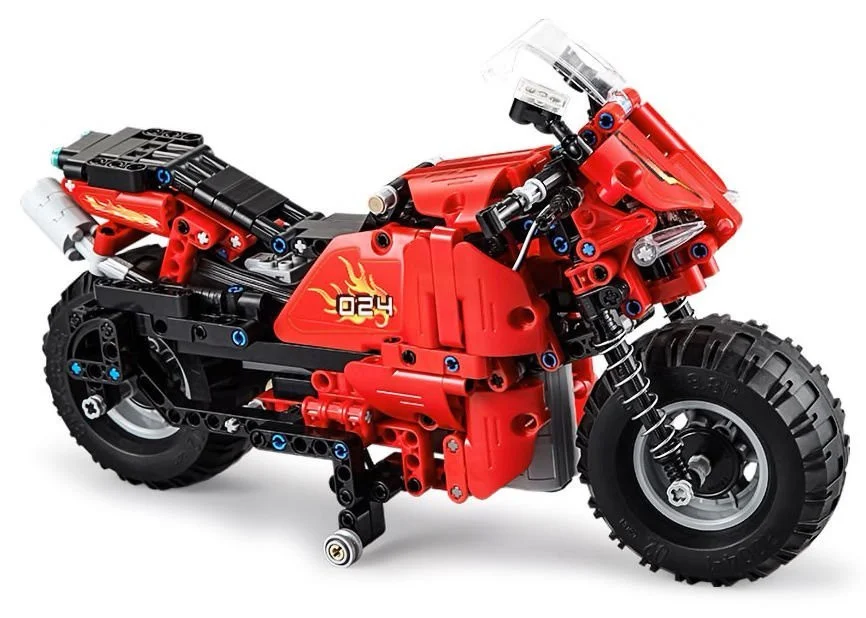 Set građevinskih blokova CADA R/C motocikl 2,4G, 484 kom_2