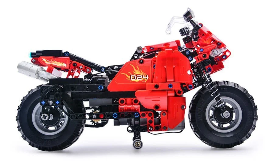 Set građevinskih blokova CADA R/C motocikl 2,4G, 484 kom_3