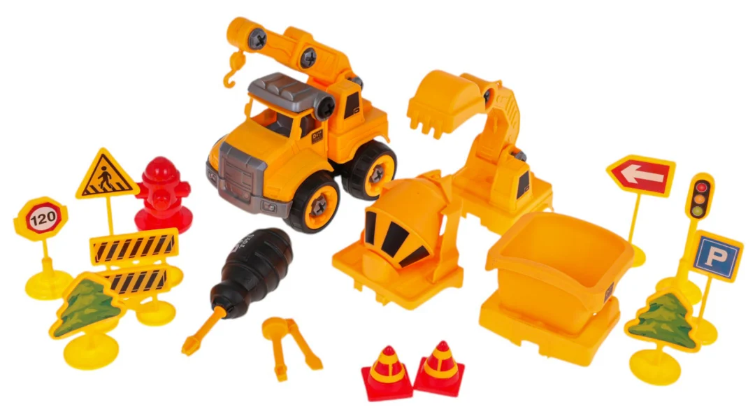 Set građevinskih vozila 4 u 1 + pribor_2