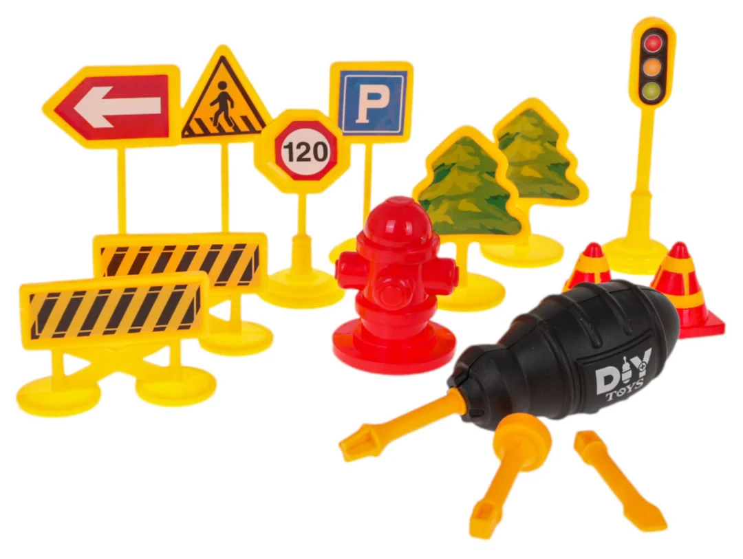 Set građevinskih vozila 4 u 1 + pribor_4