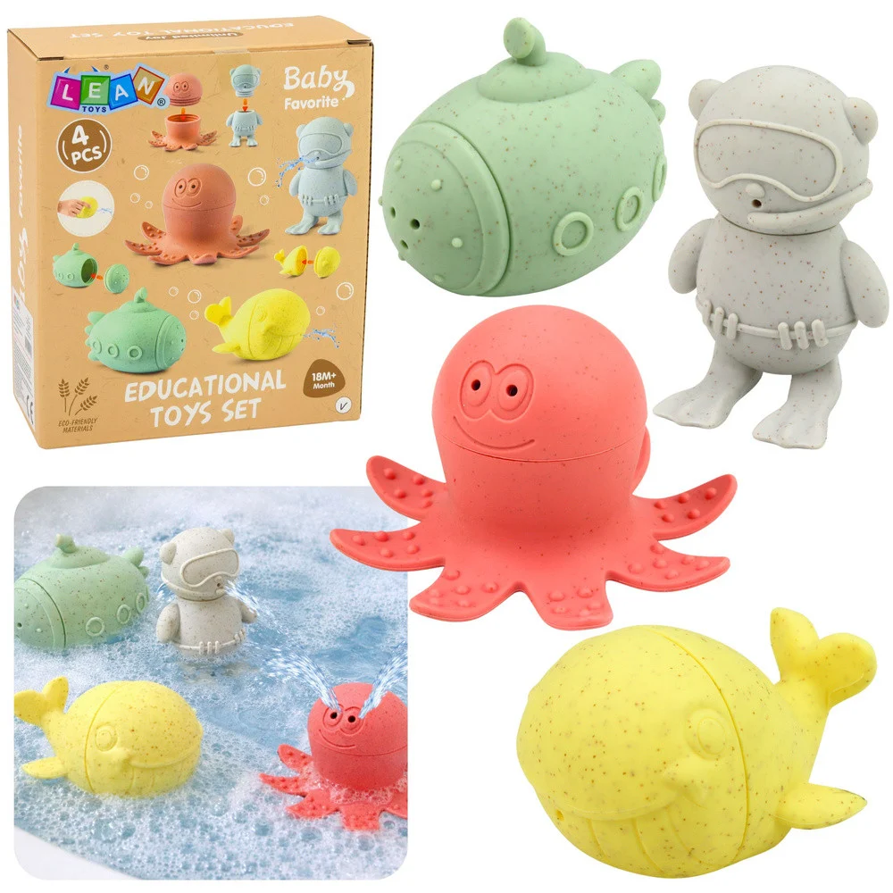 Set gumenih figura za kupanje pastelni 4 kom_1