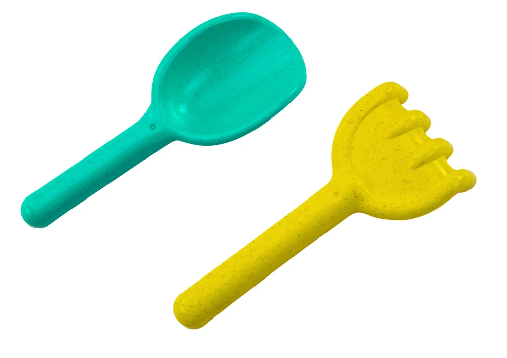 Set igračaka za pijesak s mlinom, grabljama, lopatom i kalupima_3