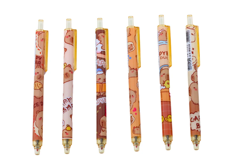 Set kemijskih olovaka kapibara, 6 komada, plava tinta_2