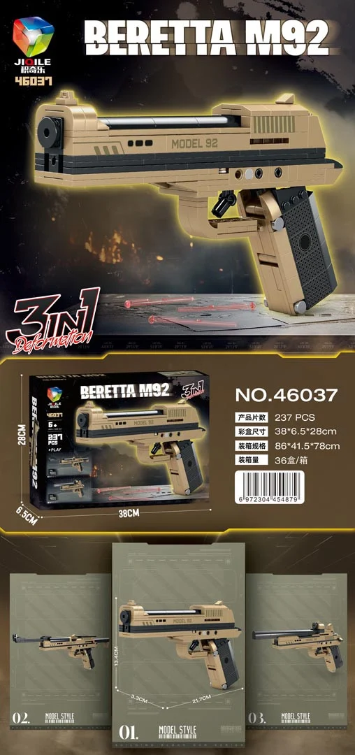Set kockica Pištolj 237 dijelova 6+_5
