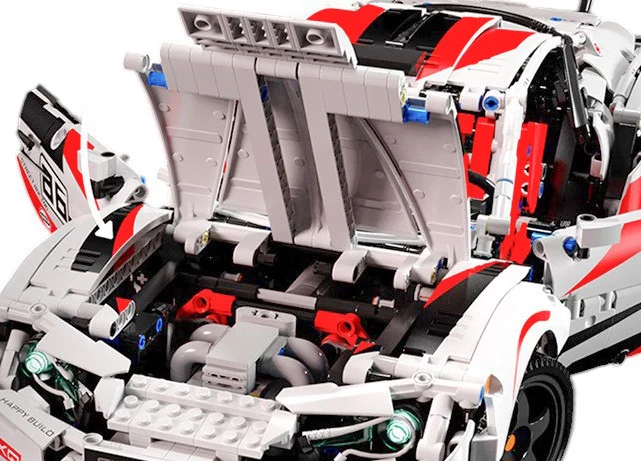 Set kockica Super Car GT86 2586 dijelova bijeli 8+_5
