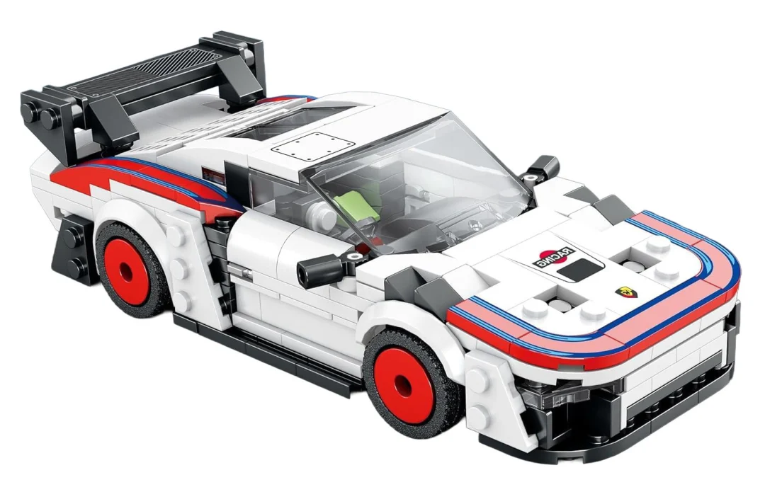 Set kockica bijeli sportski automobil, 346 dijelova_5