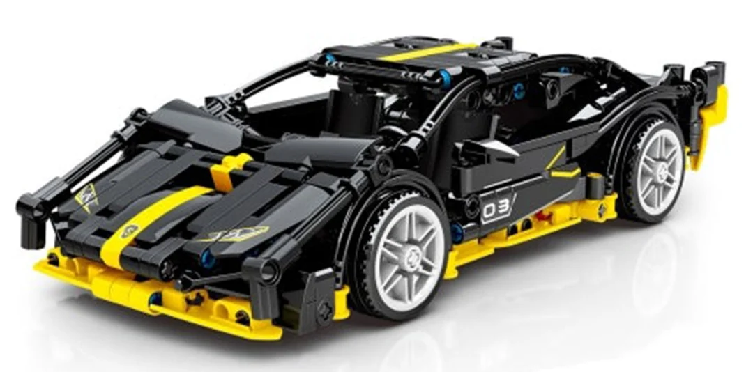 Set kockica crni sportski automobil, 589 dijelova_3