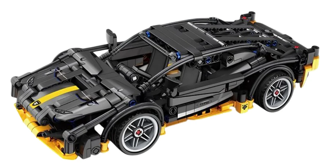 Set kockica crni sportski automobil, 589 dijelova_4