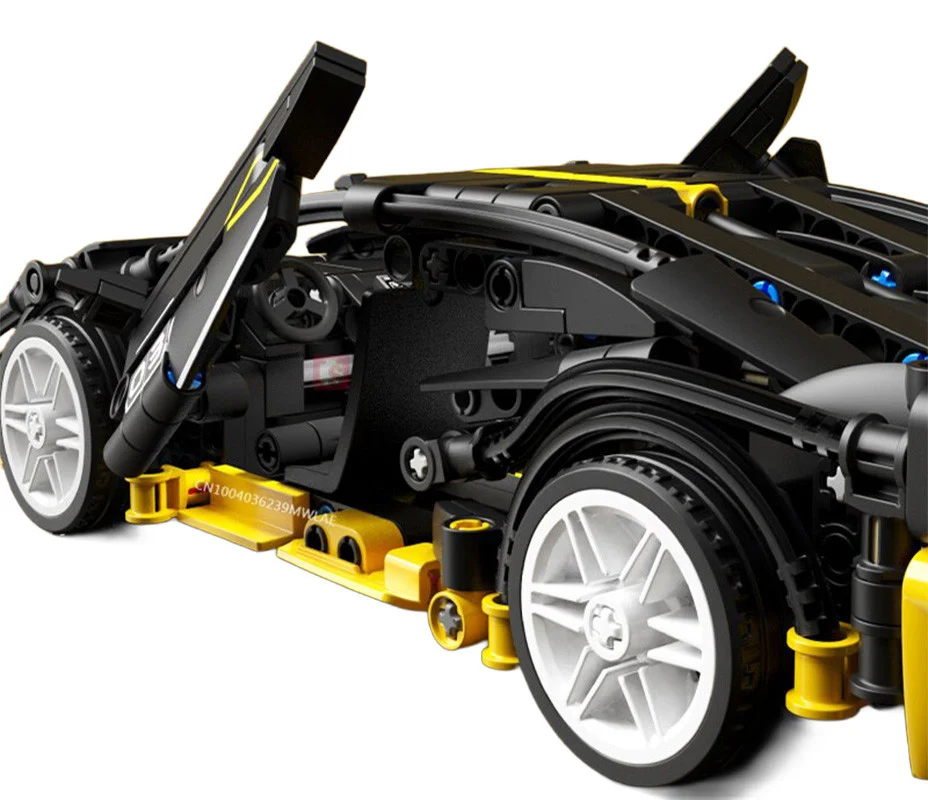 Set kockica crni sportski automobil, 589 dijelova_6