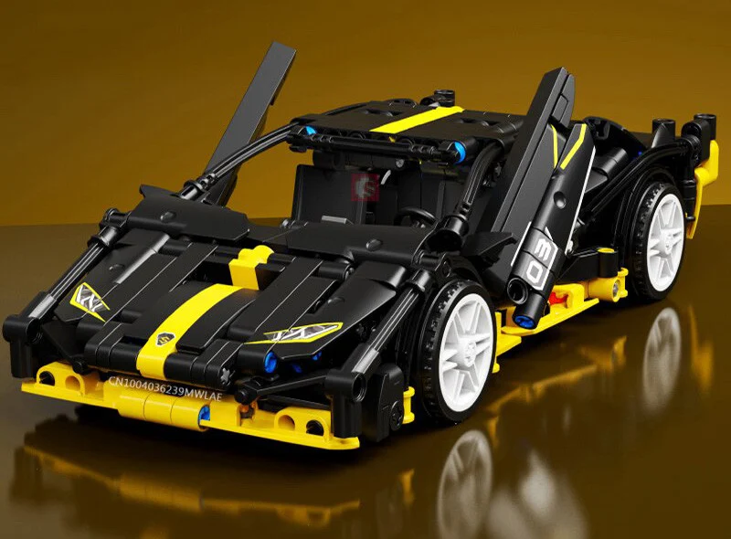 Set kockica crni sportski automobil, 589 dijelova_9