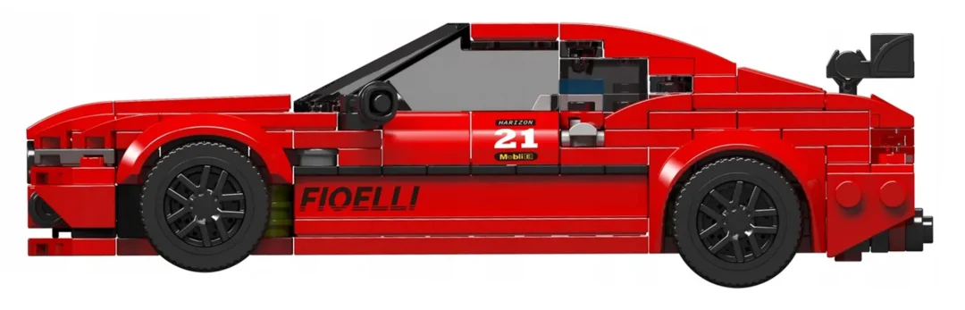 Set kockica crveni sportski automobil, 494 dijela_5