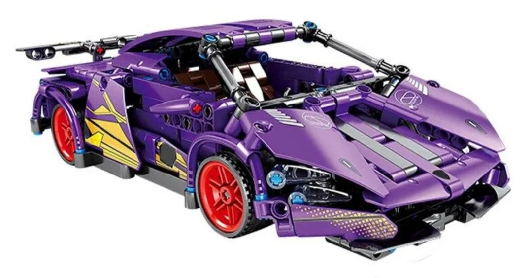 Set kockica ljubičasti sportski automobil, 470 dijelova_3