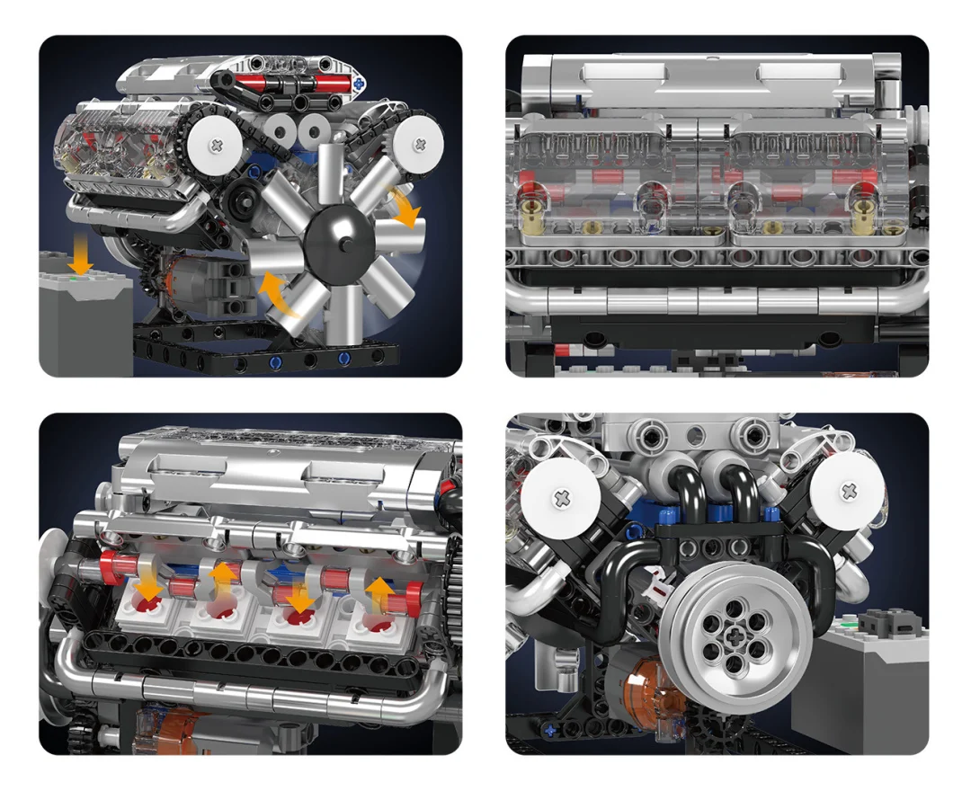 Set kockica motor V8, 552 dijela_7