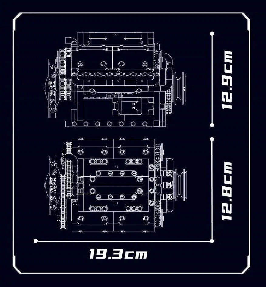Set kockica motor V8, 552 dijela_8
