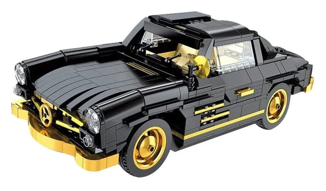 Set kockica retro automobil crni 886 dijelova_2