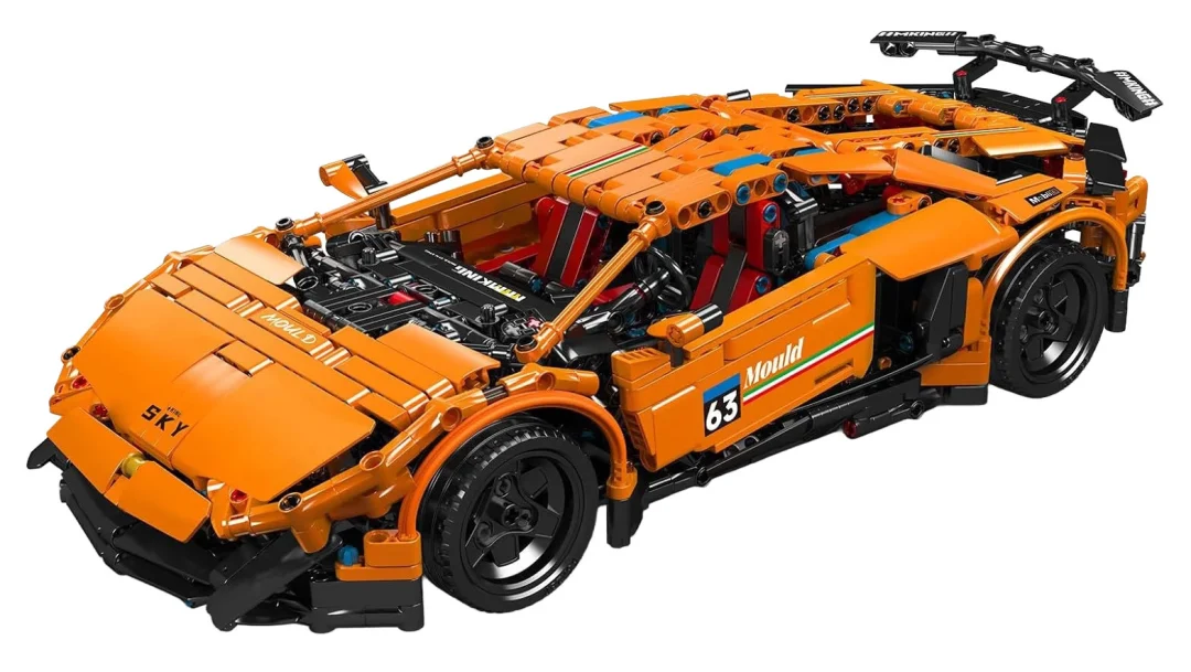 Set kockica sportski auto narančasti 1620 dijelova 8+_2