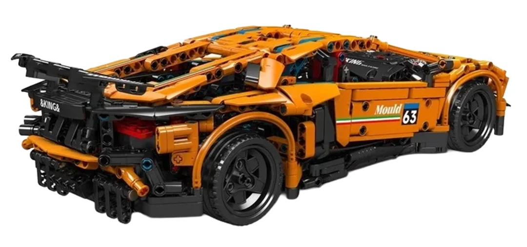 Set kockica sportski auto narančasti 1620 dijelova 8+_4