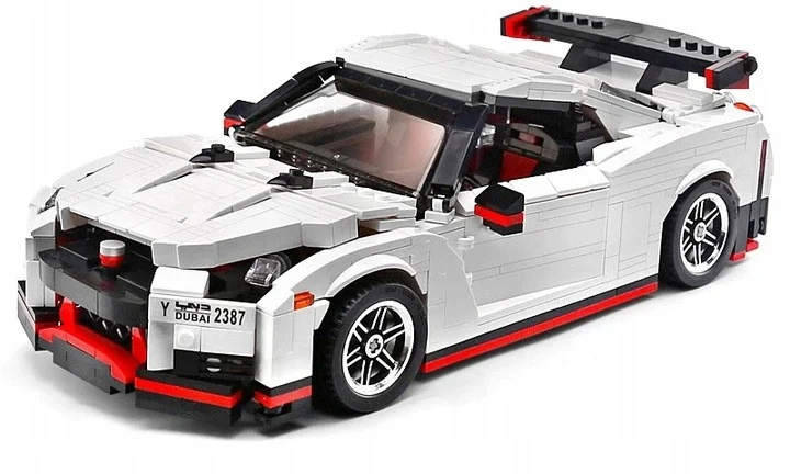 Set kockica sportski automobil bijeli 1034 dijela_2