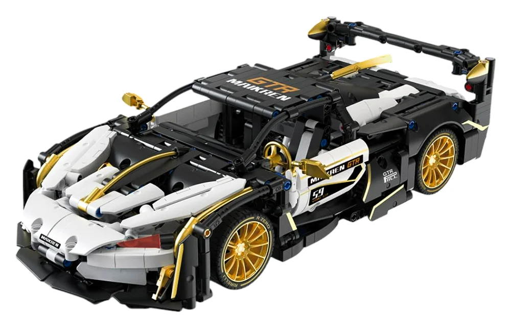 Set kockica: sportski automobil bijelo-crni 1:14, 1242 dijelova_2