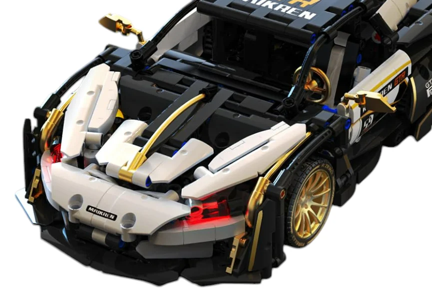 Set kockica: sportski automobil bijelo-crni 1:14, 1242 dijelova_6