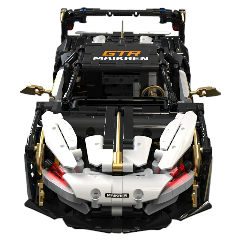 Set kockica: sportski automobil bijelo-crni 1:14, 1242 dijelova_7