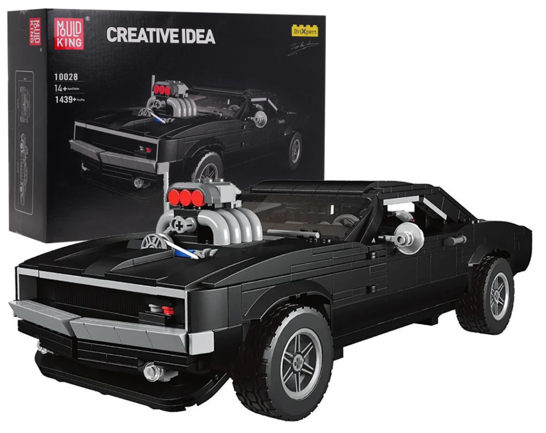 Set kockica: sportski automobil crni 1:12, 1439 dijelova_1