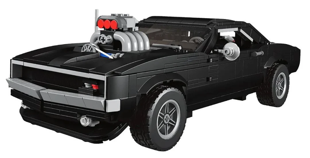 Set kockica: sportski automobil crni 1:12, 1439 dijelova_3