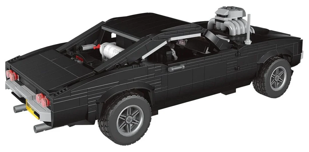 Set kockica: sportski automobil crni 1:12, 1439 dijelova_5