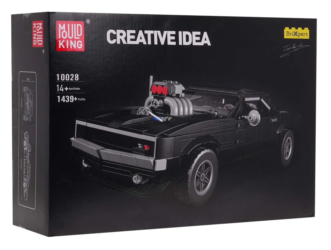Set kockica: sportski automobil crni 1:12, 1439 dijelova_7