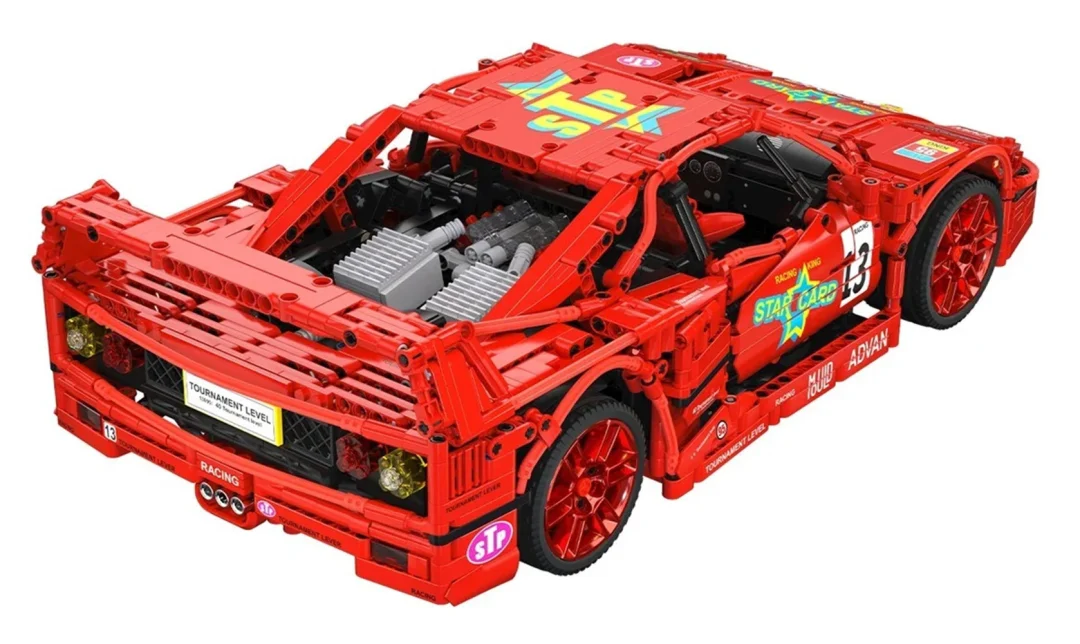 Set kockica sportski automobil crveni 1:10 2688 dijelova_3
