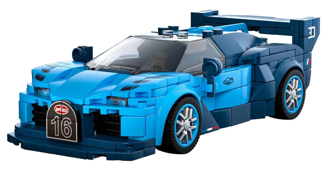 Set kockica sportski automobil plavi 336 dijelova_2