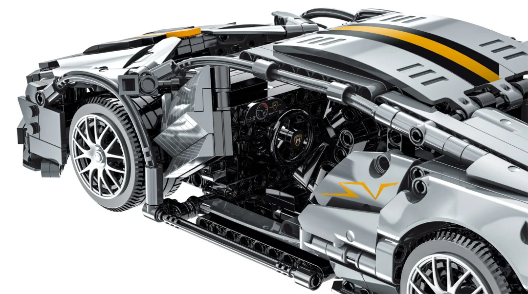Set kockica: sportski automobil sivi M-Sports 1:14, 1356 dijelova_5