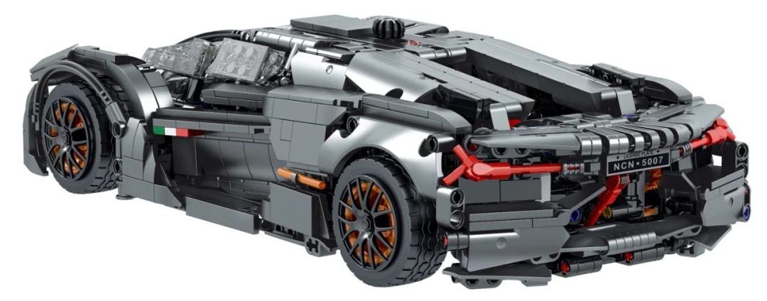 Set kockica: sportski automobil sivi Super Racing 1:14, 1512 dijelova_5