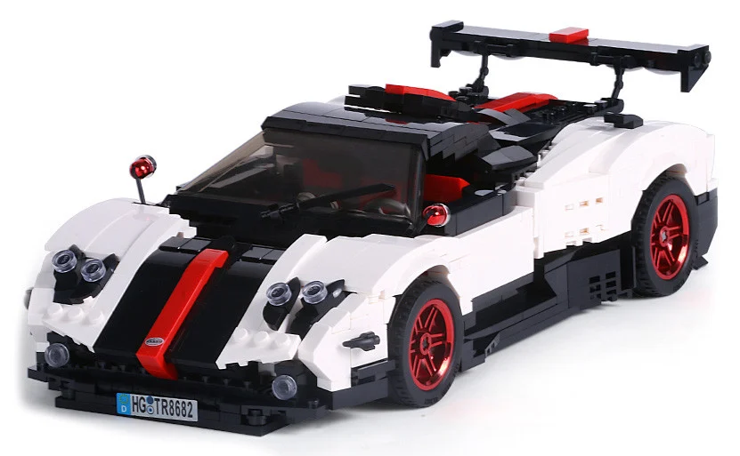 Set kockica sportski kabriolet bijeli 1:16 960 dijelova_2