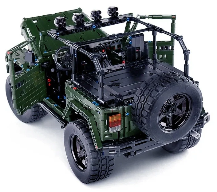 Set kockica terenski automobil zeleni 1:10 2078 dijelova_3