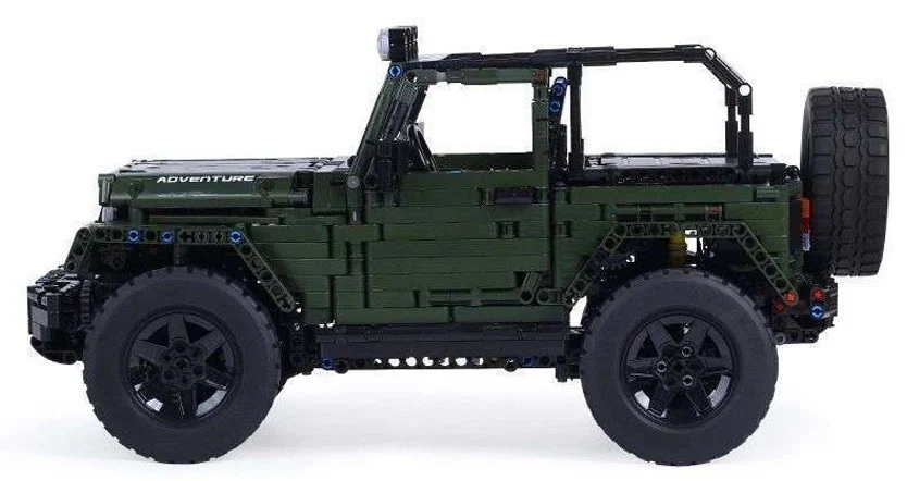 Set kockica terenski automobil zeleni 1:10 2078 dijelova_5
