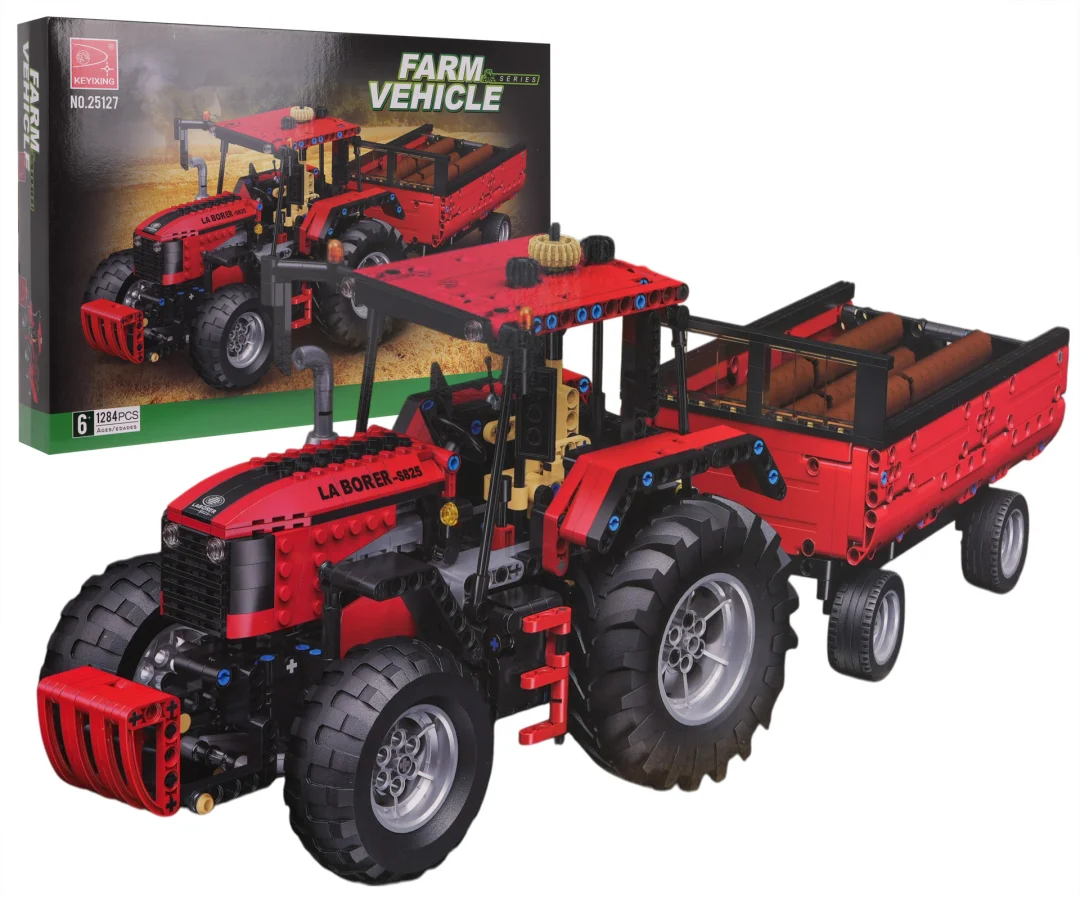Set kockica: traktor s prikolicom, 1284 dijela_1