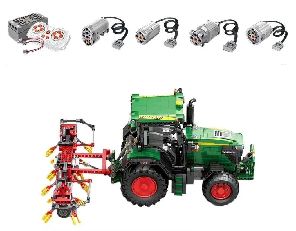 Set kockica traktor zeleni RC + pribor 1664 dijela 14+_5