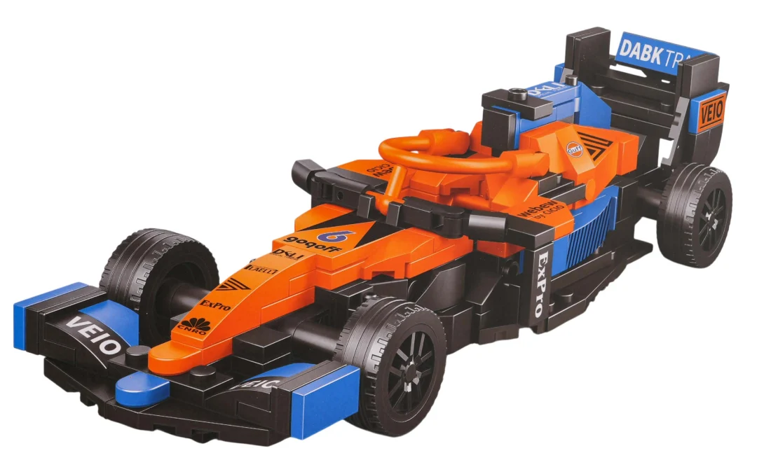 Set kockica za automobil F1 narančasti, 278 dijelova_2