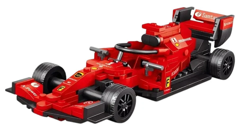 Set kockica za crveni automobil F1, 266 dijelova_2