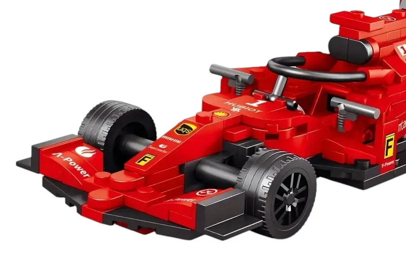 Set kockica za crveni automobil F1, 266 dijelova_4